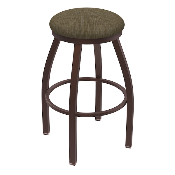 36" Swivel X-Tall Bar Stool, Bronze Finish, Graph Cork Seat